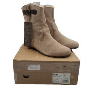 Emu Australia Tamika Women's Wool Lined Sheepskin Boot Bone Size US 10 NOS